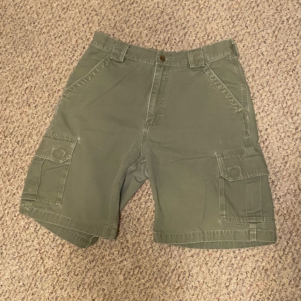 Carhartt size 32 forest green cargo shorts